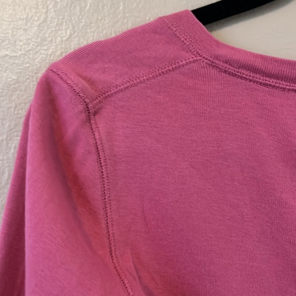 J. Crew 3/4 Sleeve Pink V-neck 100% Cotton Top XS - Picture 12 of 13
